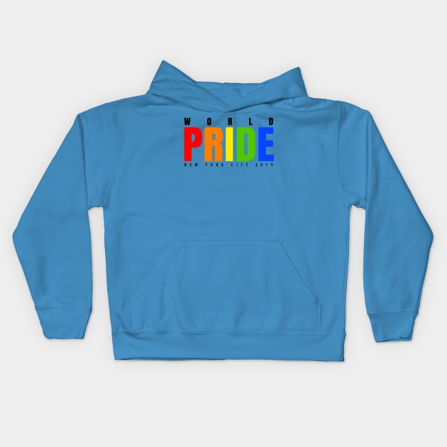 World Pride Shirt (New York City 2019) Kids Hoodie by interbasket